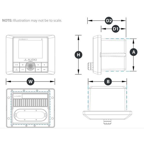 JL AUDIO HUVUDENHET MM50 4X25W